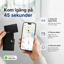 NordTrace spårningskort - Smart spårningskort för Apple Hitta