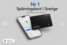 NordTrace spårningskort - Smart spårningskort för Apple Hitta