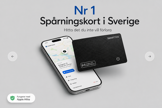 NordTrace spårningskort - Smart spårningskort för Apple Hitta